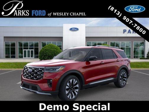 Rapid Red Metallic Tinted Clearcoat 2026 Ford Explorer Platinum