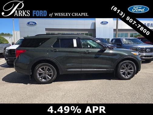 Green Metallic 2022 Ford Explorer XLT