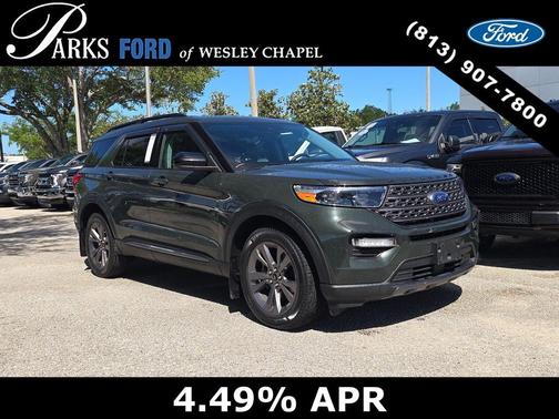 Green Metallic 2022 Ford Explorer XLT