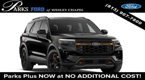Agate Black Metallic 2026 Ford Explorer Tremor