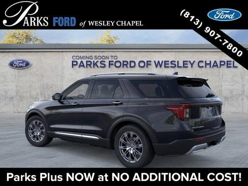Agate Black Metallic 2026 Ford Explorer Platinum