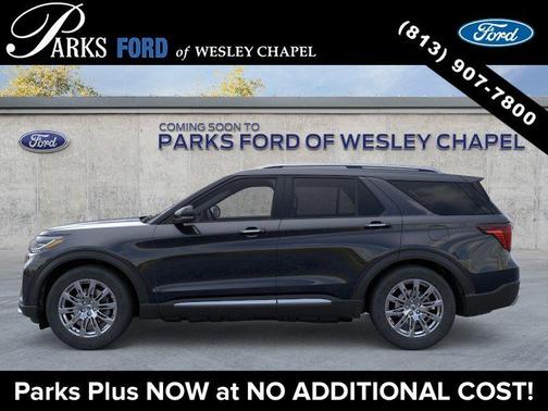 Agate Black Metallic 2026 Ford Explorer Platinum