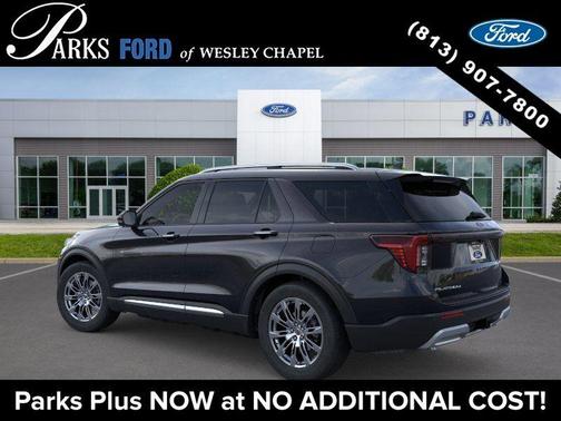 Agate Black Metallic 2026 Ford Explorer Platinum