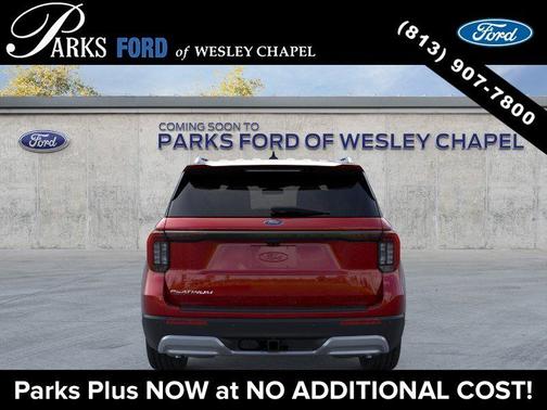 Rapid Red Metallic Tinted Clearcoat 2026 Ford Explorer Platinum