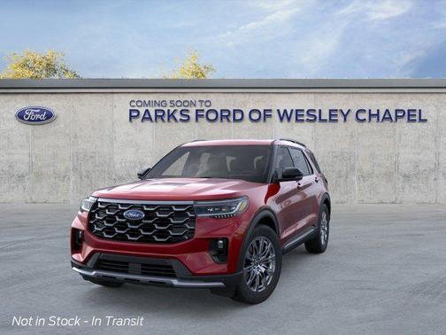 Rapid Red Metallic Tinted Clearcoat 2026 Ford Explorer Platinum
