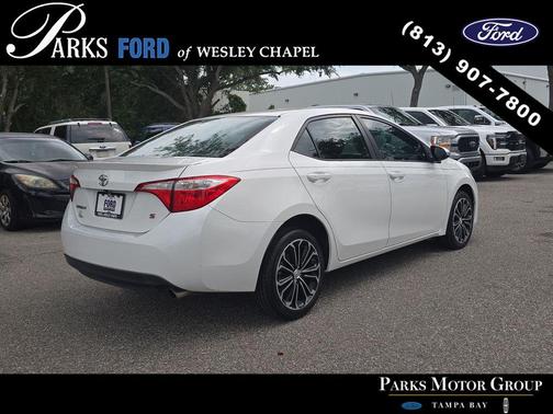 Super White 2016 Toyota Corolla S Plus