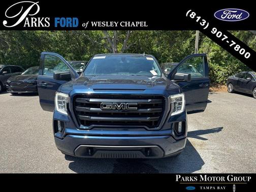Pacific Blue Metallic 2021 GMC Sierra 1500 Elevation