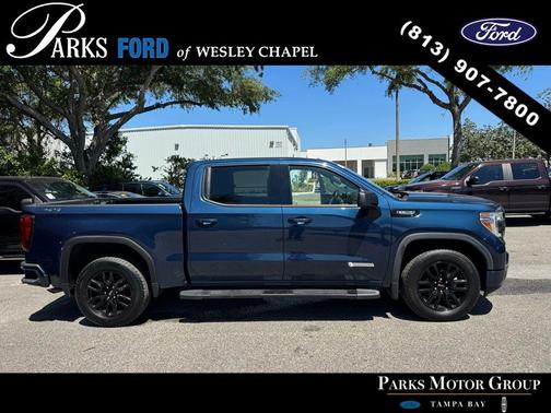 Pacific Blue Metallic 2021 GMC Sierra 1500 Elevation