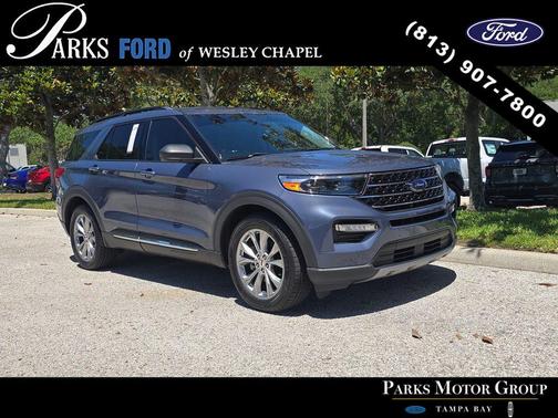 Blue Metallic 2021 Ford Explorer XLT