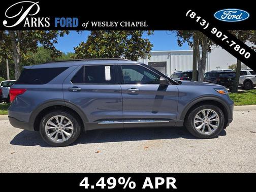 Blue Metallic 2021 Ford Explorer XLT