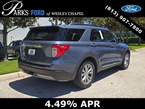Blue Metallic 2021 Ford Explorer XLT