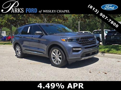 Blue Metallic 2021 Ford Explorer XLT