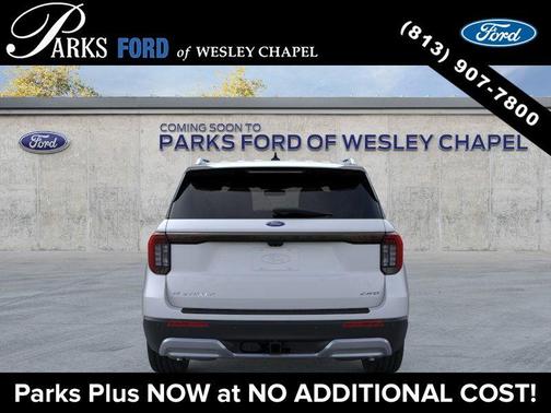 Space White Metallic 2026 Ford Explorer Platinum