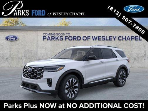 Space White Metallic 2026 Ford Explorer Platinum