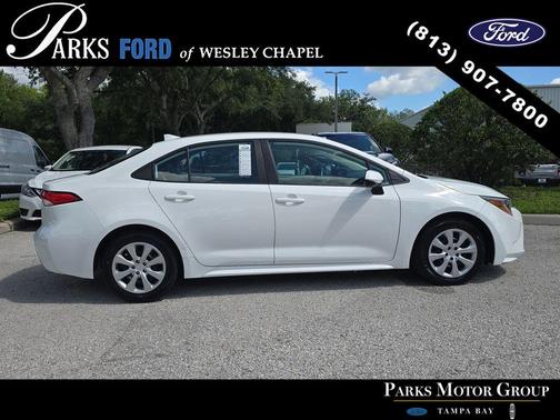 White 2022 Toyota Corolla LE