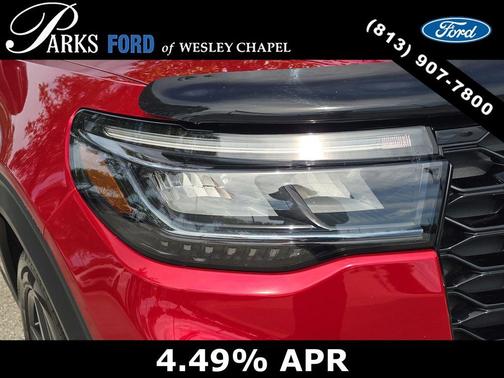 Rapid Red Metallic Tinted Clearcoat 2025 Ford Explorer ST-Line