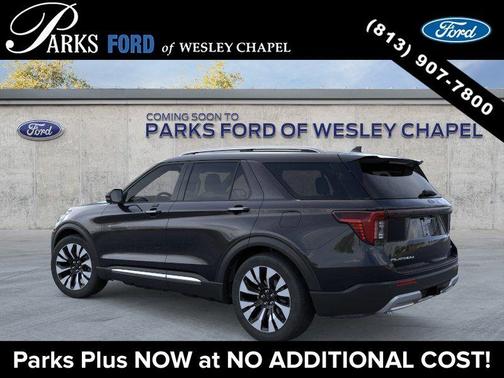 Agate Black Metallic 2026 Ford Explorer Platinum