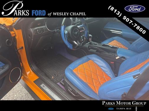 Orange 2019 Ford Mustang EcoBoost Premium