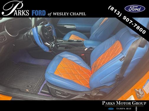 Orange 2019 Ford Mustang EcoBoost Premium