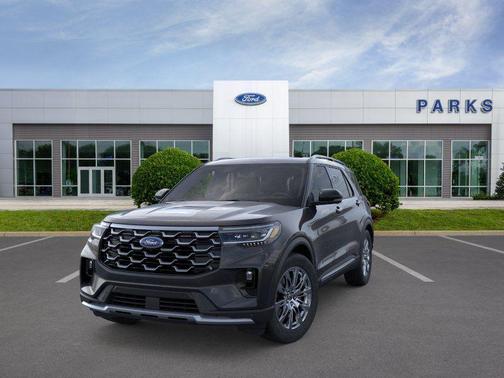 Agate Black Metallic 2026 Ford Explorer Platinum