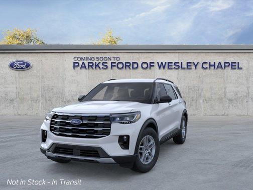 Space White Metallic 2026 Ford Explorer Active