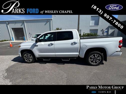 Super White 2019 Toyota Tundra Platinum