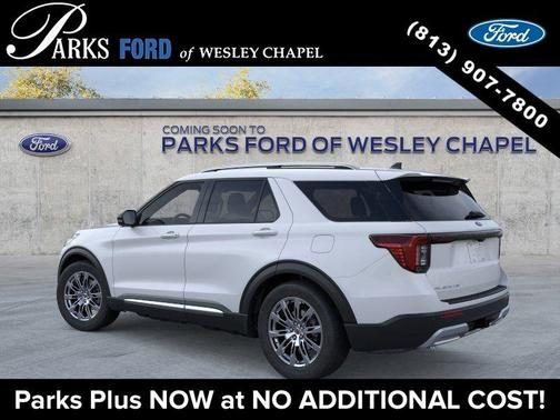 Space White Metallic 2026 Ford Explorer Platinum