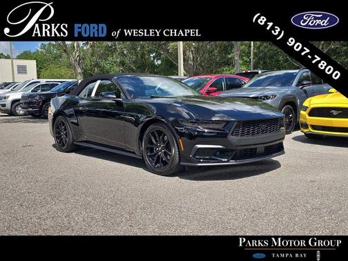 Shadow Black 2025 Ford Mustang EcoBoost Premium