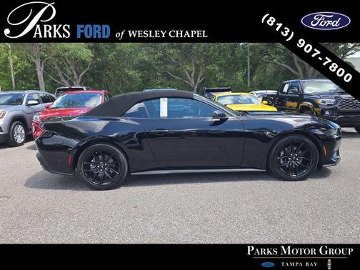 Shadow Black 2025 Ford Mustang EcoBoost Premium