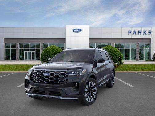 Agate Black Metallic 2026 Ford Explorer Platinum