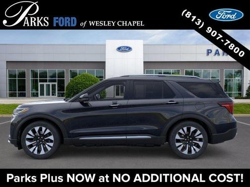 Agate Black Metallic 2026 Ford Explorer Platinum