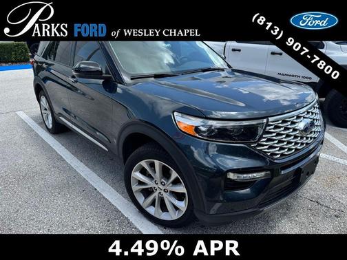 Stone Blue Metallic 2024 Ford Explorer Platinum