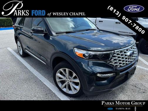 Stone Blue Metallic 2024 Ford Explorer Platinum