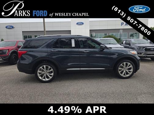 Stone Blue Metallic 2024 Ford Explorer Platinum