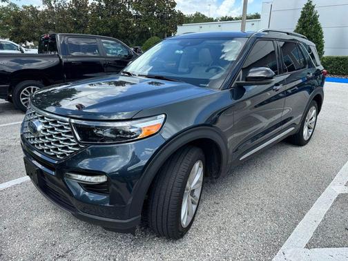 Stone Blue Metallic 2024 Ford Explorer Platinum