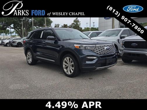 Stone Blue Metallic 2024 Ford Explorer Platinum