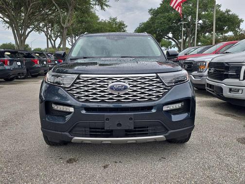 Stone Blue Metallic 2024 Ford Explorer Platinum