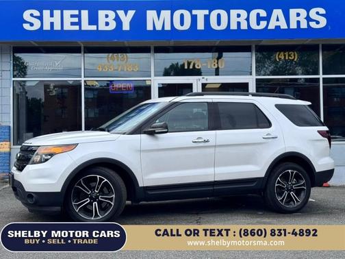 White Platinum Metallic Tri-Coat 2014 Ford Explorer Sport