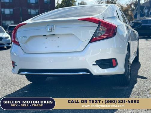 Platinum White Pearl 2019 Honda Civic LX