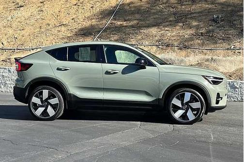 Sage Green 2024 Volvo C40 Recharge Pure Electric Plus