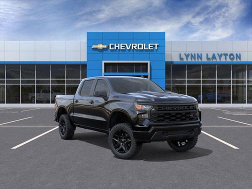 Black 2026 Chevrolet Silverado 1500 Custom Trail Boss
