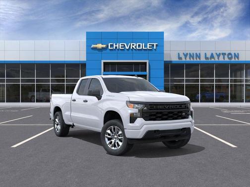 Summit White 2026 Chevrolet Silverado 1500 Custom