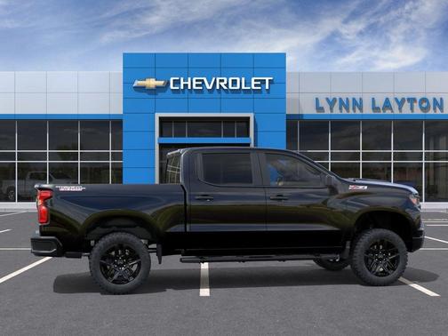 Black 2026 Chevrolet Silverado 1500 Custom Trail Boss