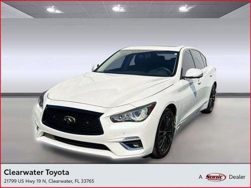Majestic White 2021 INFINITI Q50 3.0t LUXE