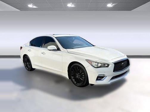 Majestic White 2021 INFINITI Q50 3.0t LUXE