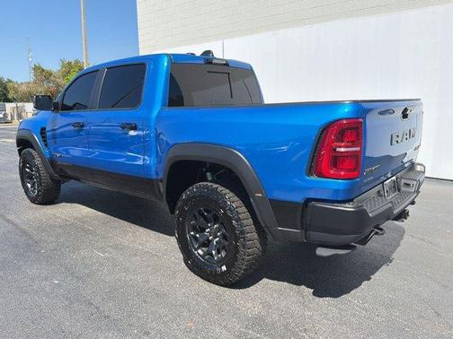 Hydro Blue Pearlcoat 2025 RAM 1500 RHO Crew Cab 4x4 5'7' Box
