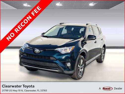Blue 2018 Toyota RAV4 XLE