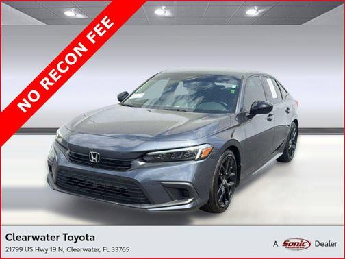 Gray 2022 Honda Civic Sport