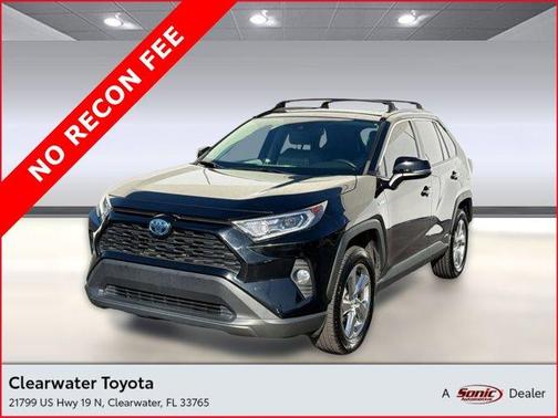 Midnight Black Metallic 2021 Toyota RAV4 Hybrid XLE Premium