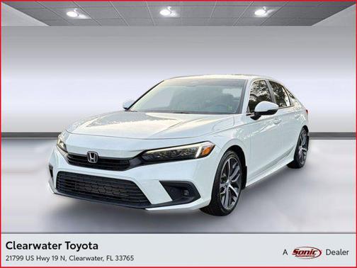 Platinum White Pearl 2024 Honda Civic Touring